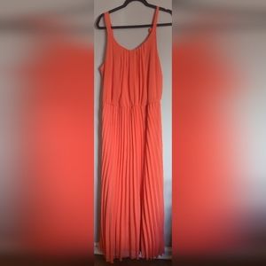 Cato plus maxi pleated dress